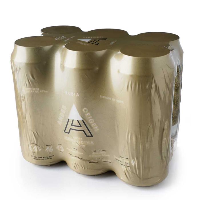 Andes Rubia Pack 6 latas x 500
