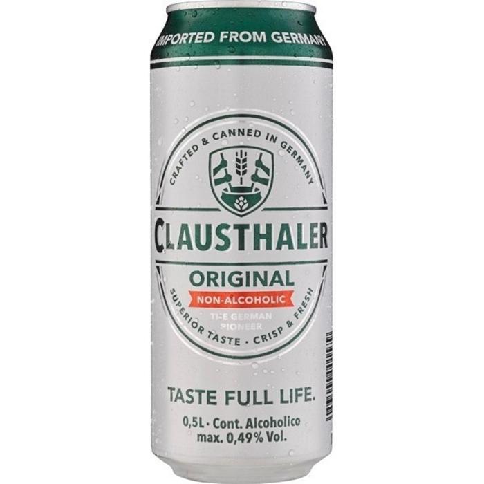 Cerveza Clausthaler Sin Alcohol lata x 500