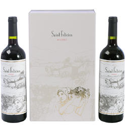 Saint Felicien Malbec Estuche x 2 botellas 
